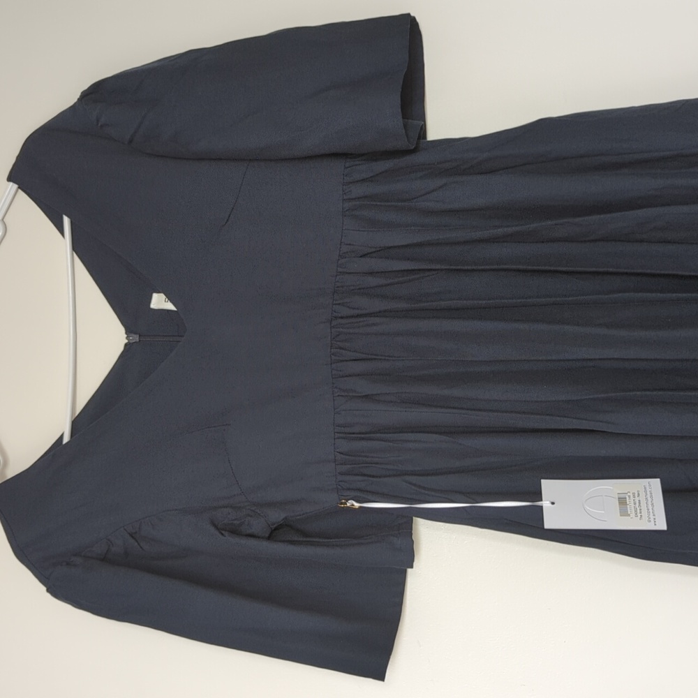 BNWT Emma Knudsen Midi Ana Dress in Navy Size XXS (Size 2-4)